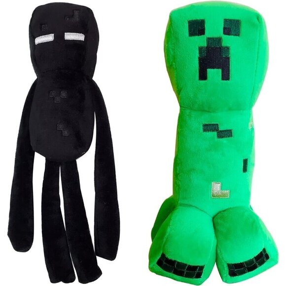 Creeper & Enderman 9" Plush Toys (2PCS) – Game-Inspired Plush for Birthday Gifts - Picture 1 of 10